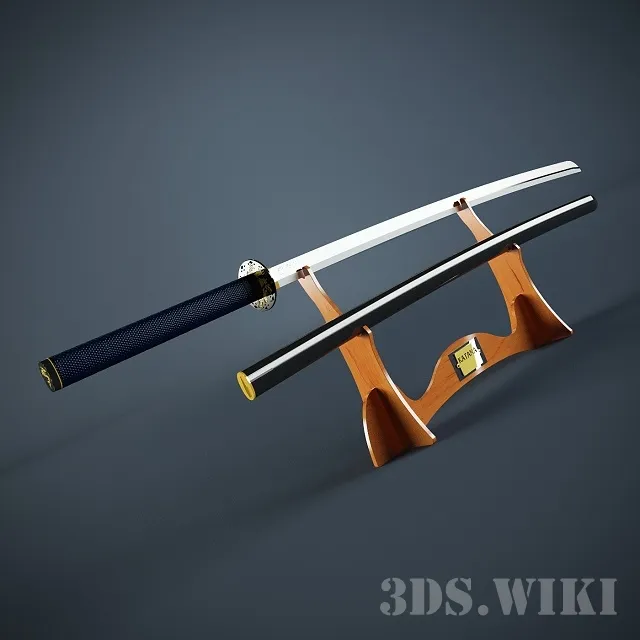 other-models - Katana - samurai sword 3D Model