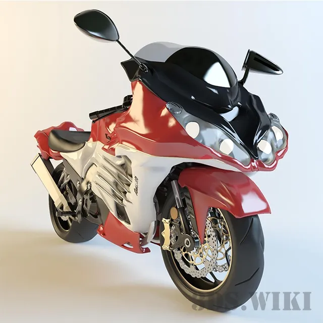 other-models - Kawasaki motorcycle 3D Model