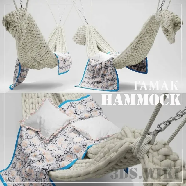 other-models - Knitted hammock 3D Model