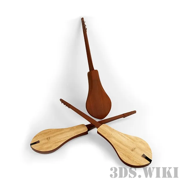 other-models - Kyrgyz "Komuz" 3D Model