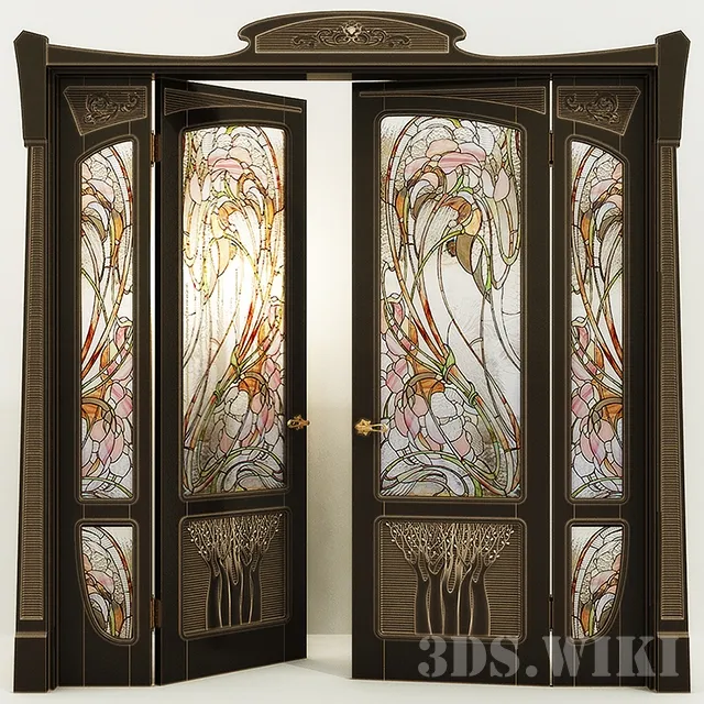 other-models - Large beautiful modern doors 3D Model
