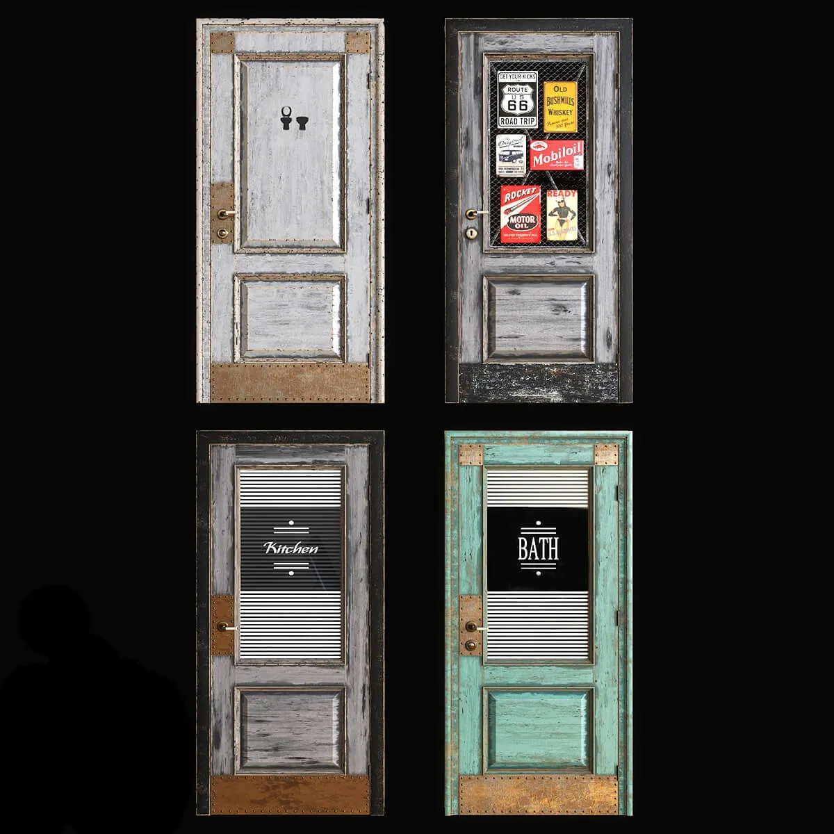 other-models - Loft doors from doors Brothers 2 3D Model