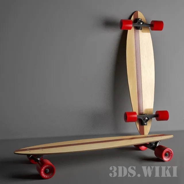 other-models - Longboard pintail 3D Model