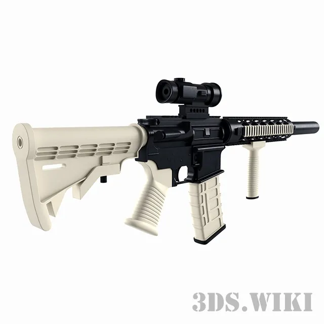 other-models - M4 Spikes Assault Rifle 3D Model