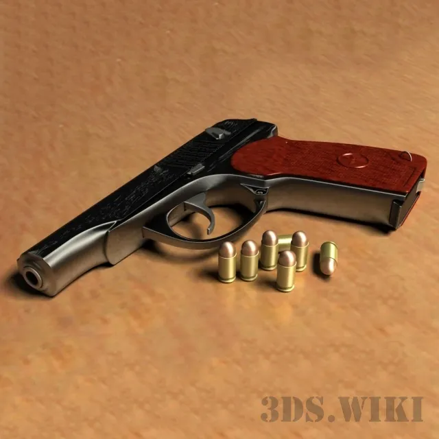 other-models - Makarov pistol 9 mm 3D Model