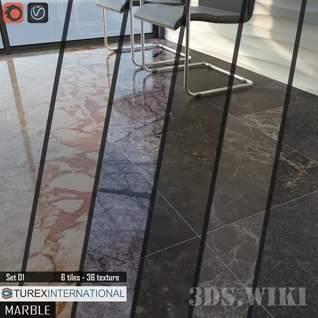 other-models - Marble tiles TUREX INTERNATIONAL 3D Model