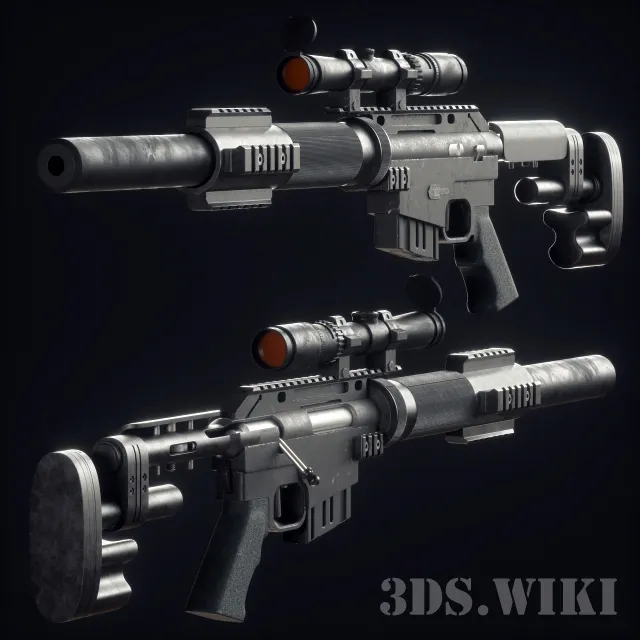 other-models - McMillan CS5 sniper rifle 3D Model