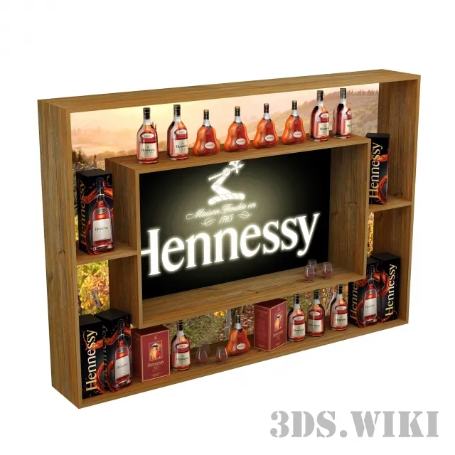 other-models - Minibar Hennessy 3D Model