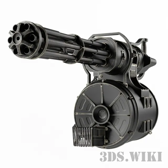 other-models - Minigun MG17 3D Model