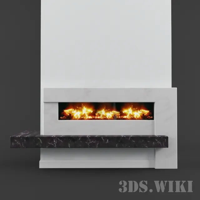 other-models - Modern electric fireplace 3D Model