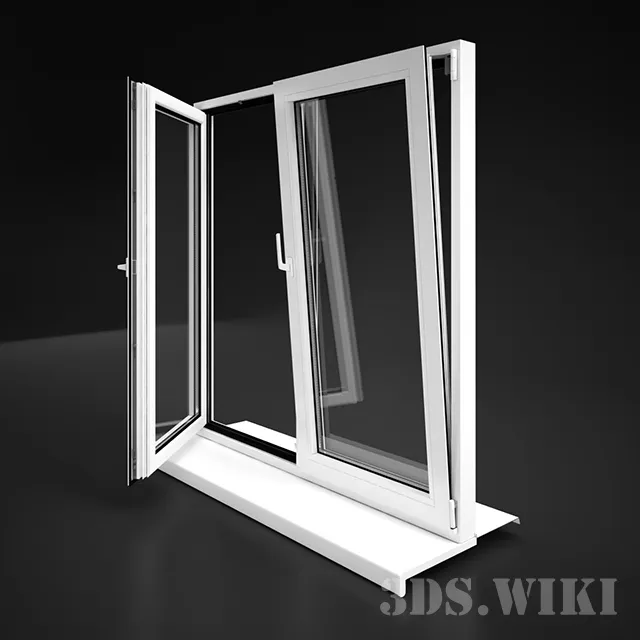 other-models - Modern plastic windows 3D Model
