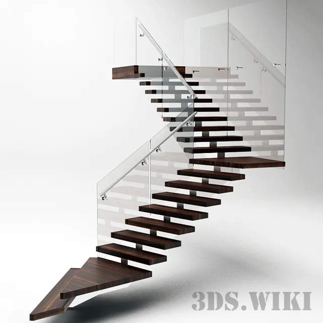 other-models - Modern staircase 3D Model