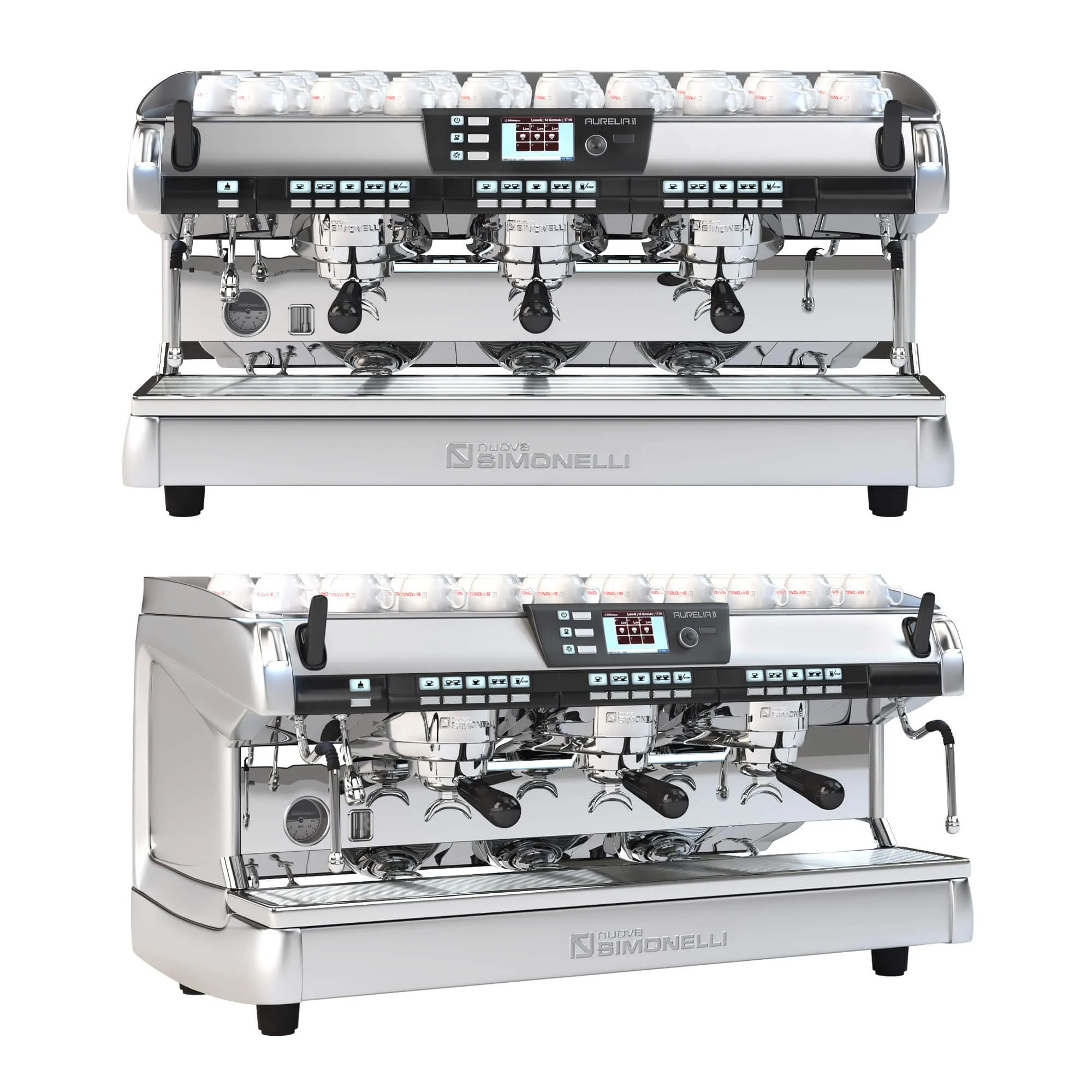 other-models - Nuova Simonelli Aurelia II Digit (2gr  3gr 4gr) 3D Model