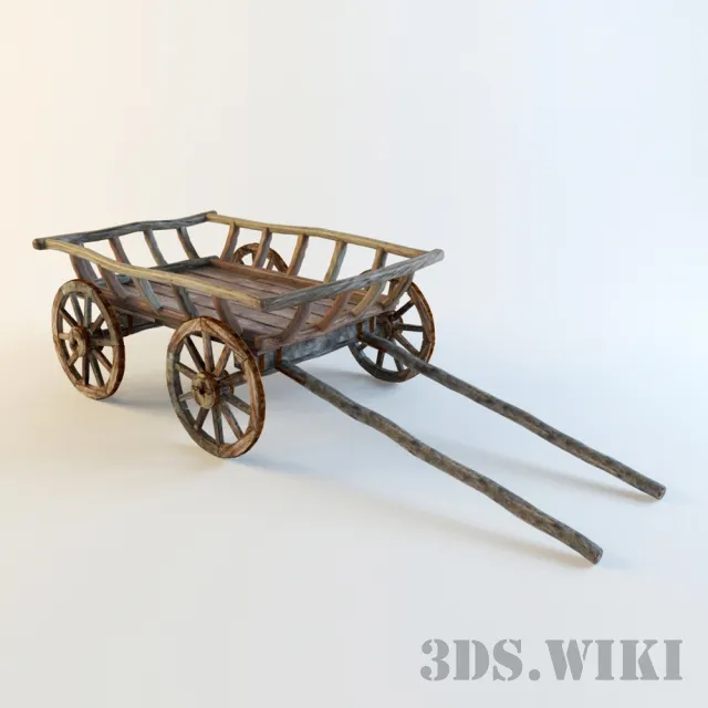 other-models - Old cart 3D Model