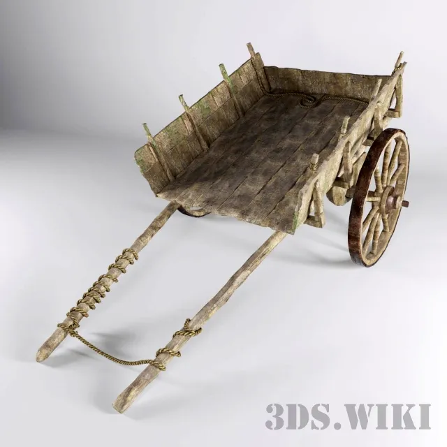 other-models - Old chariot - 3D Model