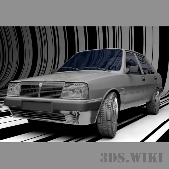 other-models - Old Lancia Prisma 1600 3D Model