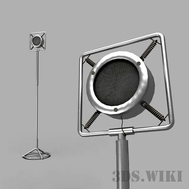 other-models - Old Microphone 3D Model