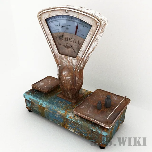 other-models - Old scales Tyumen 3D Model