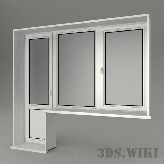 other-models - Plastic window and door model 3D Model
