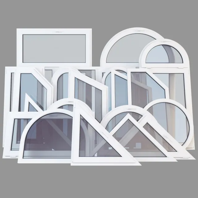 other-models - Plastic windows 3 3D Model