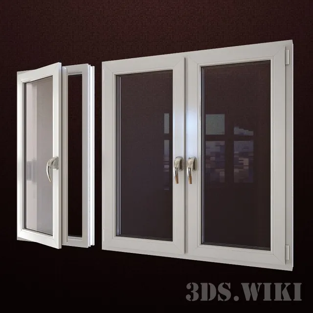 other-models - Plastic windows Rehau Intelio 3D Model