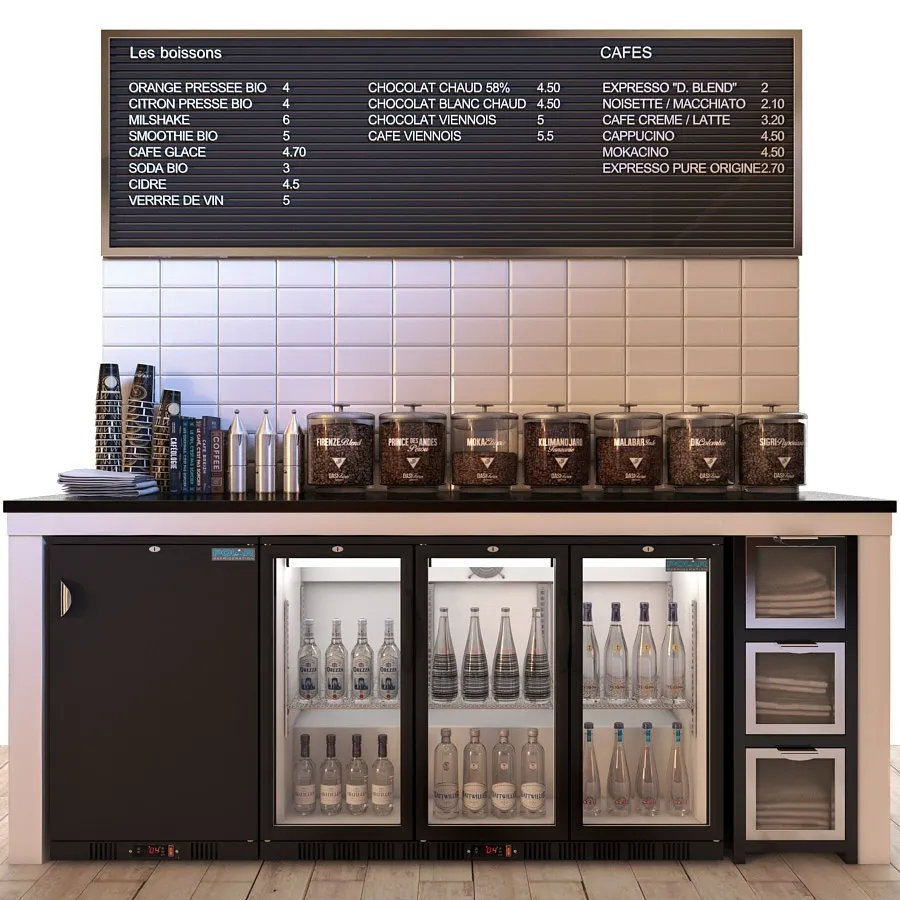 other-models - Polar Back Bar Cooler GH132 and GL104 3D Model