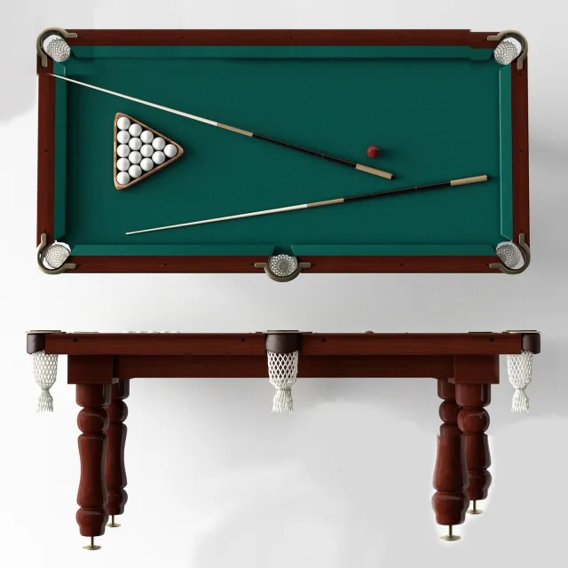 other-models - Pool table 7ft 3D Model