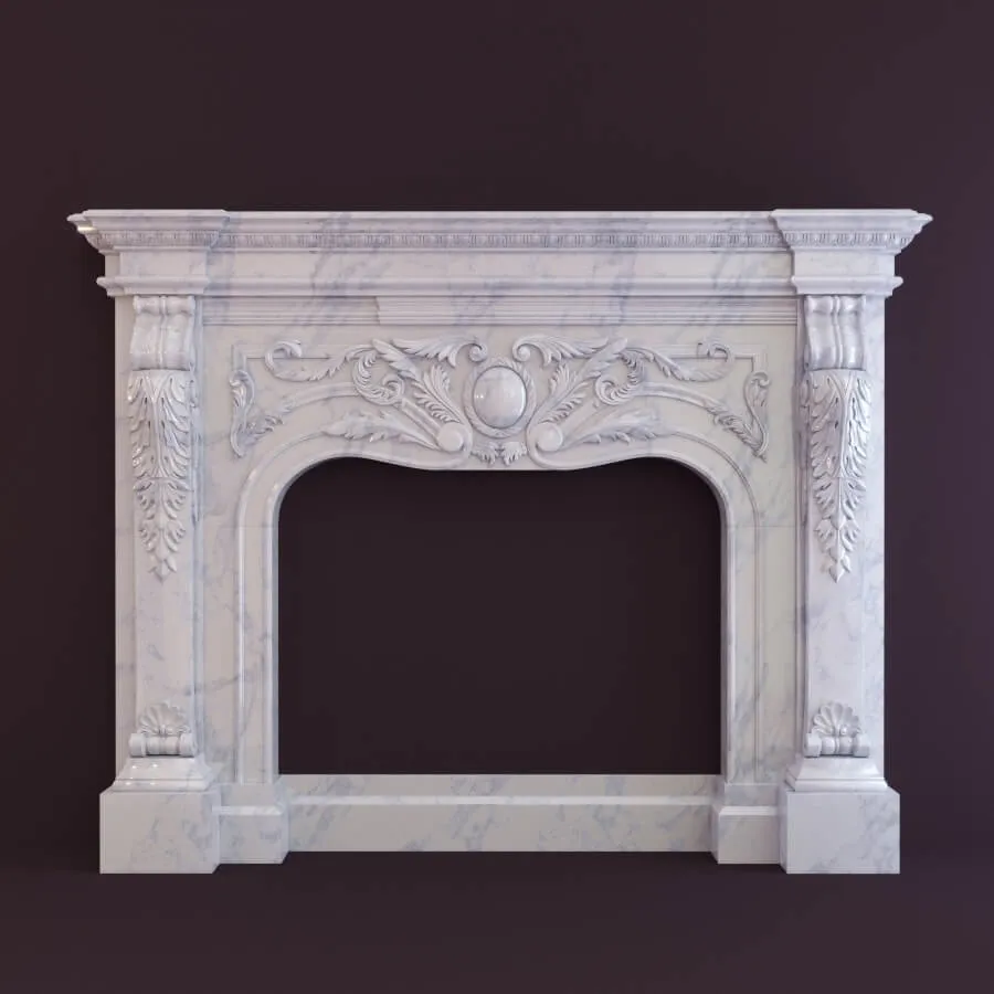 other-models - Portal marble fireplace 3D Model