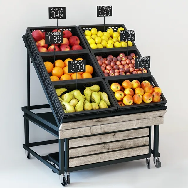 other-models - Rack with fruits 3D Model