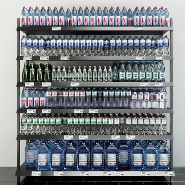 other-models - Rack with mineral water 3D Model