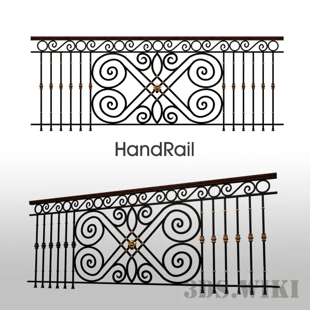 other-models - Railing - Handrail 3D Model