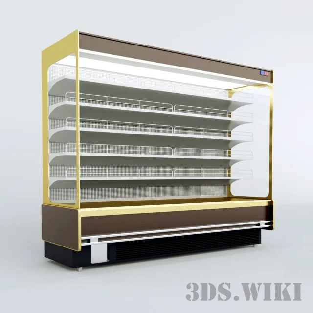 other-models - Rectangular refrigerated display case 3D Model