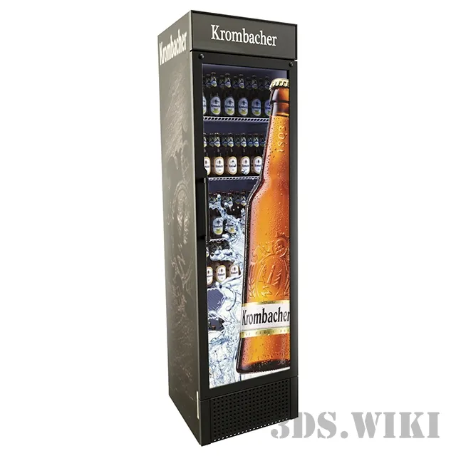 other-models - Refrigerator for beer Krombacher 3D Model