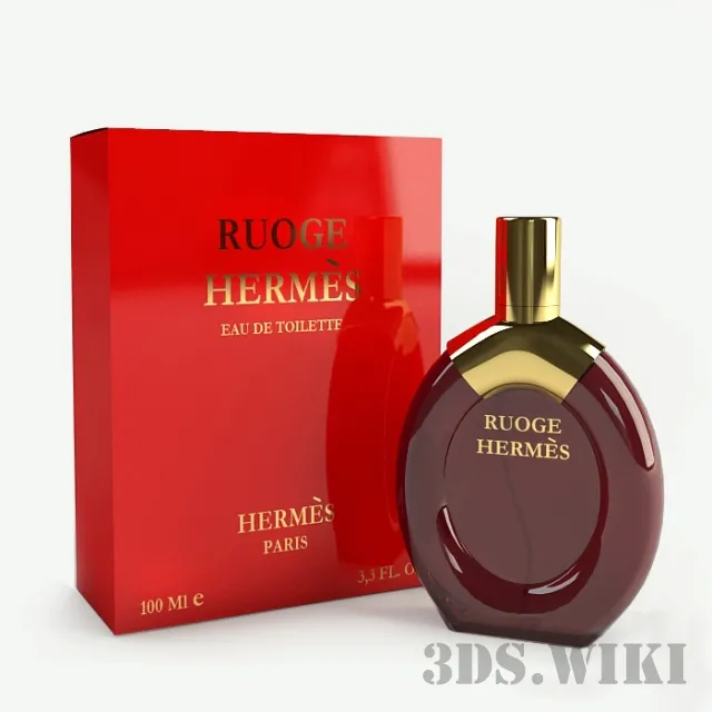 other-models - Rouge Hermes perfume 3D Model