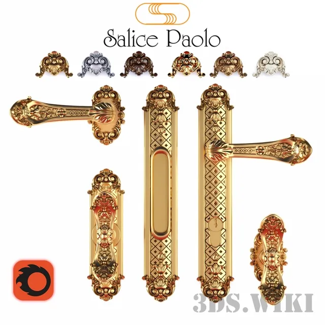 other-models - Salice Paolo Damasco door handles 3D Model