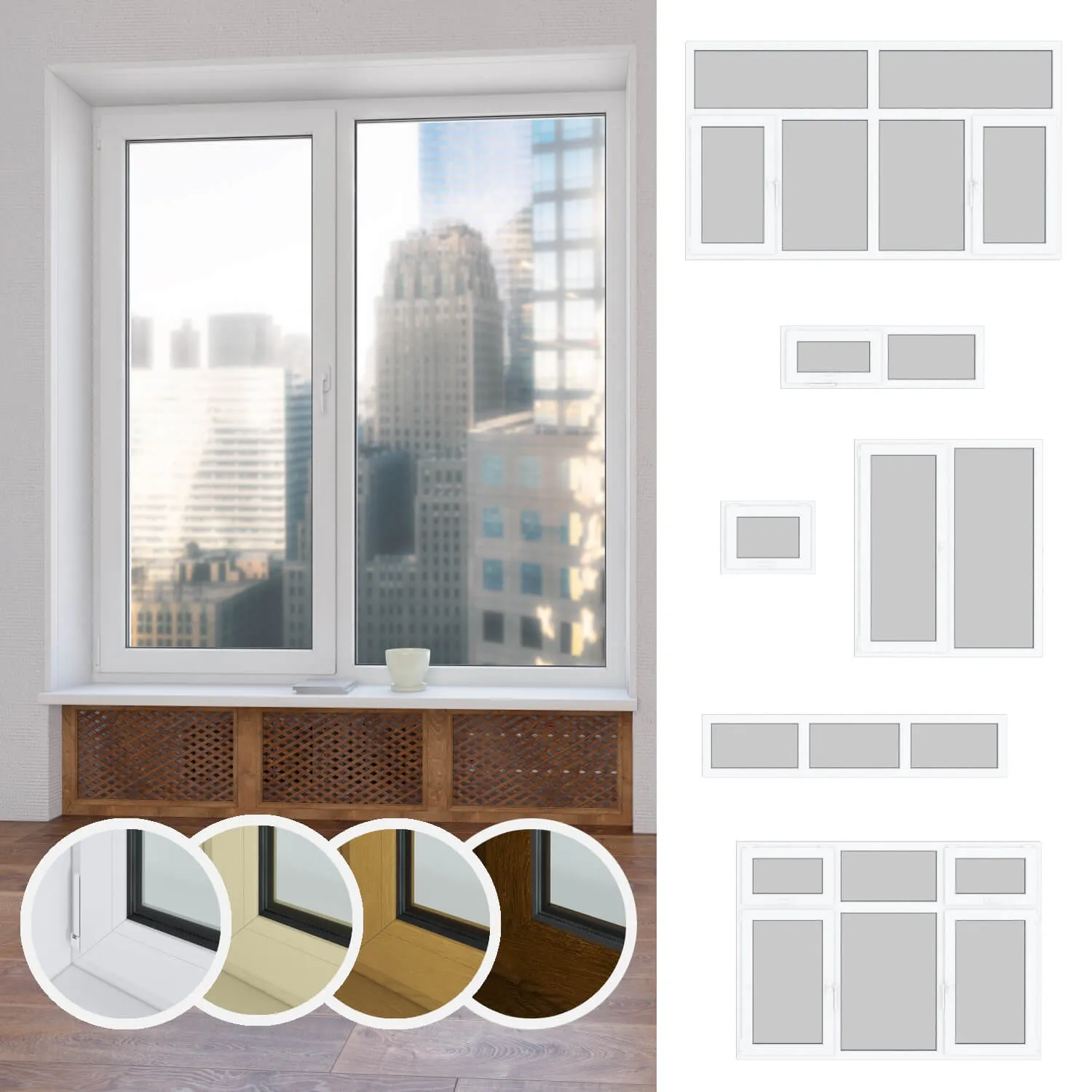 other-models - Set of plastic windows 01 3D Model