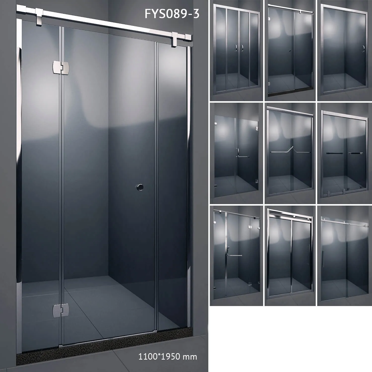 other-models - Shower doors  shower screen CRW 3D Model