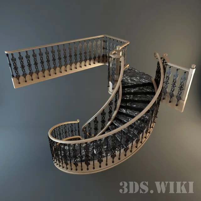 other-models - Spiral staircase 3D Model