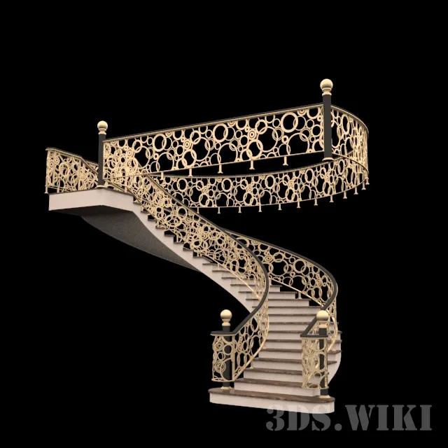 other-models - Spiral stairs 3D Model