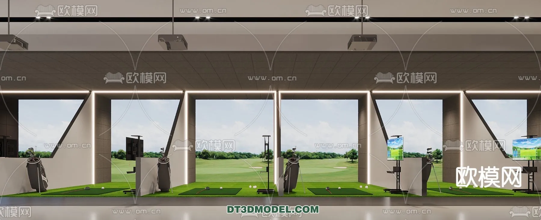 OTHER MODELS - SPORTS - 3D Model For Interior Design - 2301