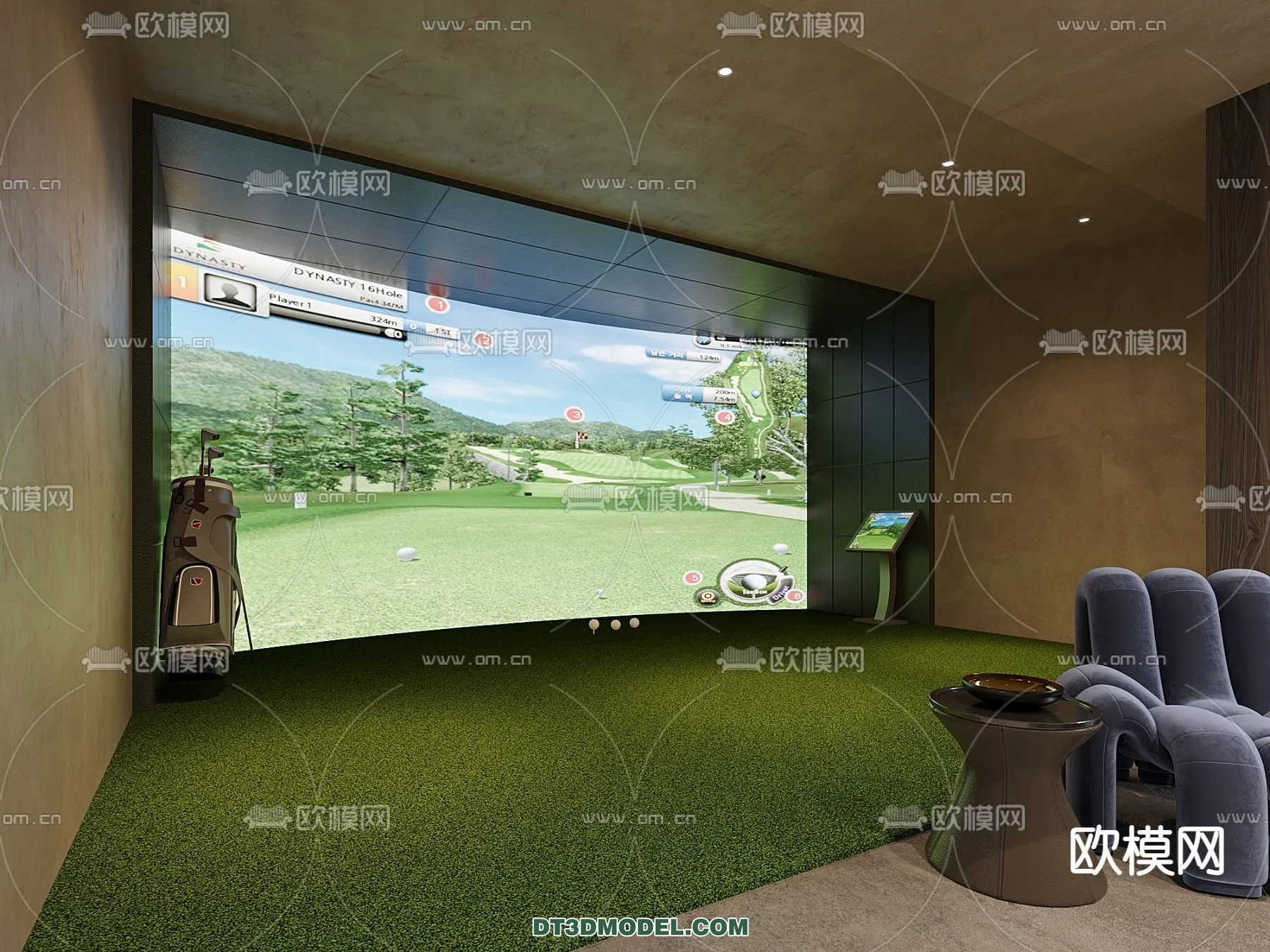 OTHER MODELS - SPORTS - 3D Model For Interior Design - 2307