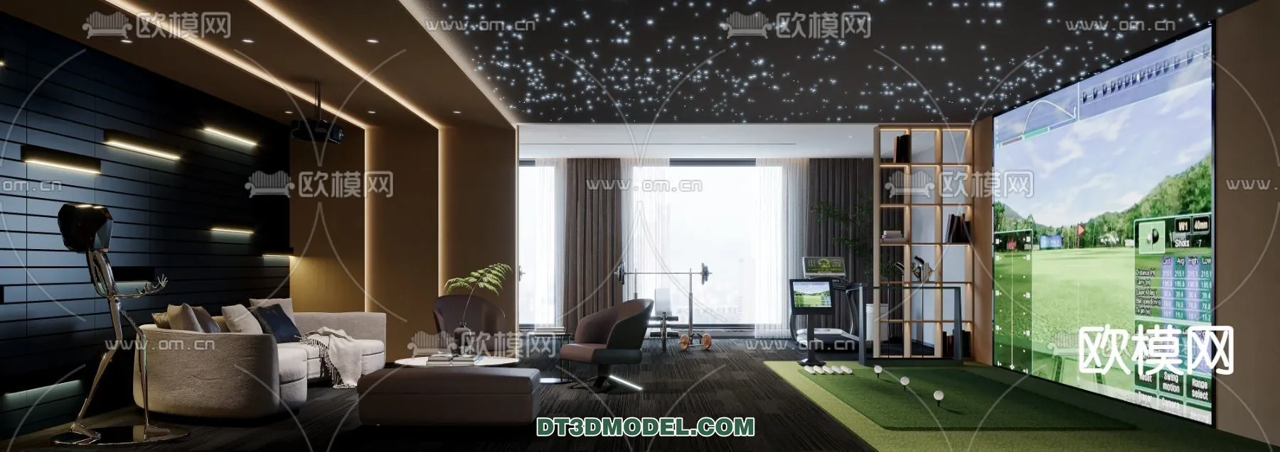 OTHER MODELS - SPORTS - 3D Model For Interior Design - 2322