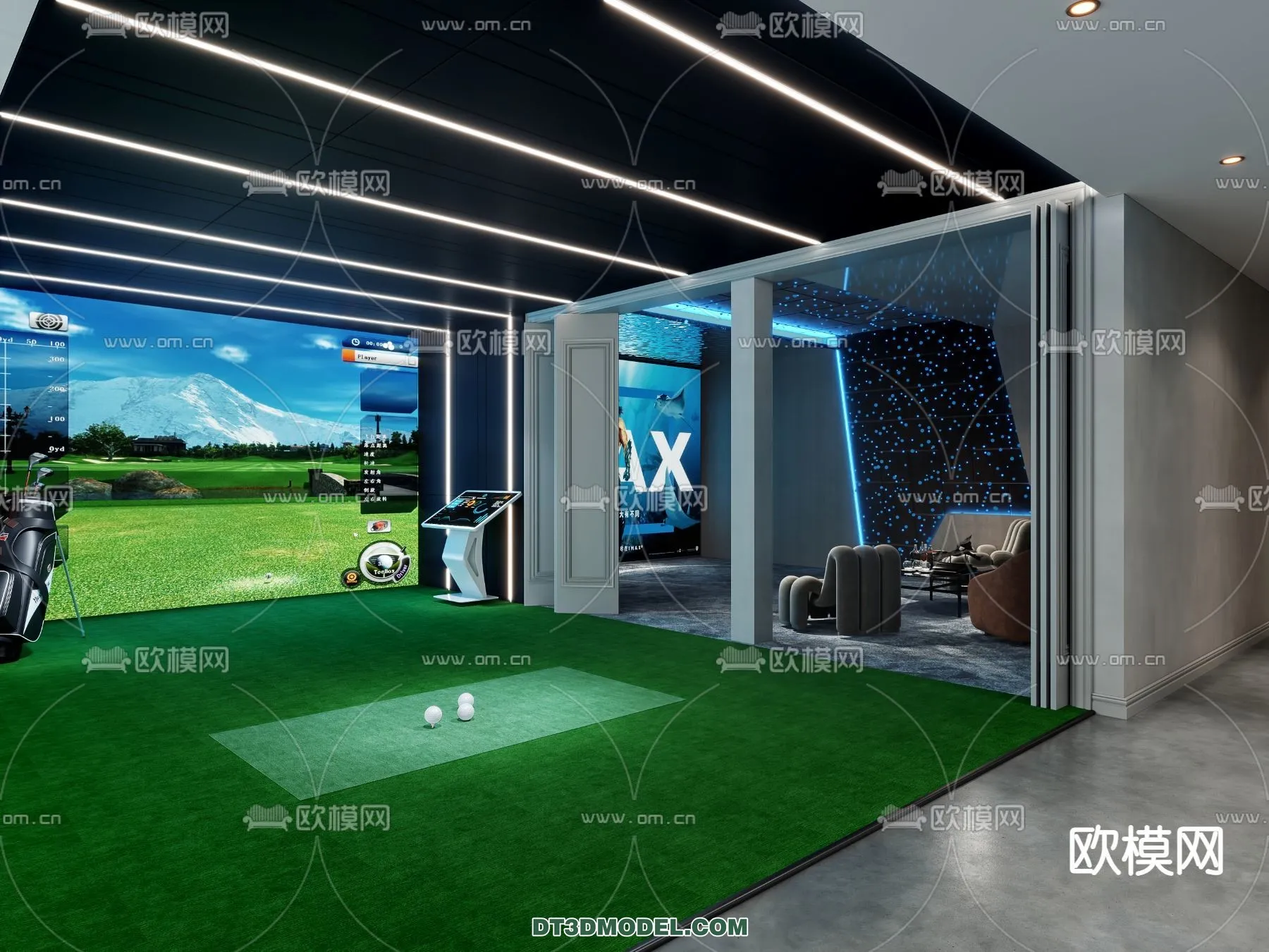 OTHER MODELS - SPORTS - 3D Model For Interior Design - 2330