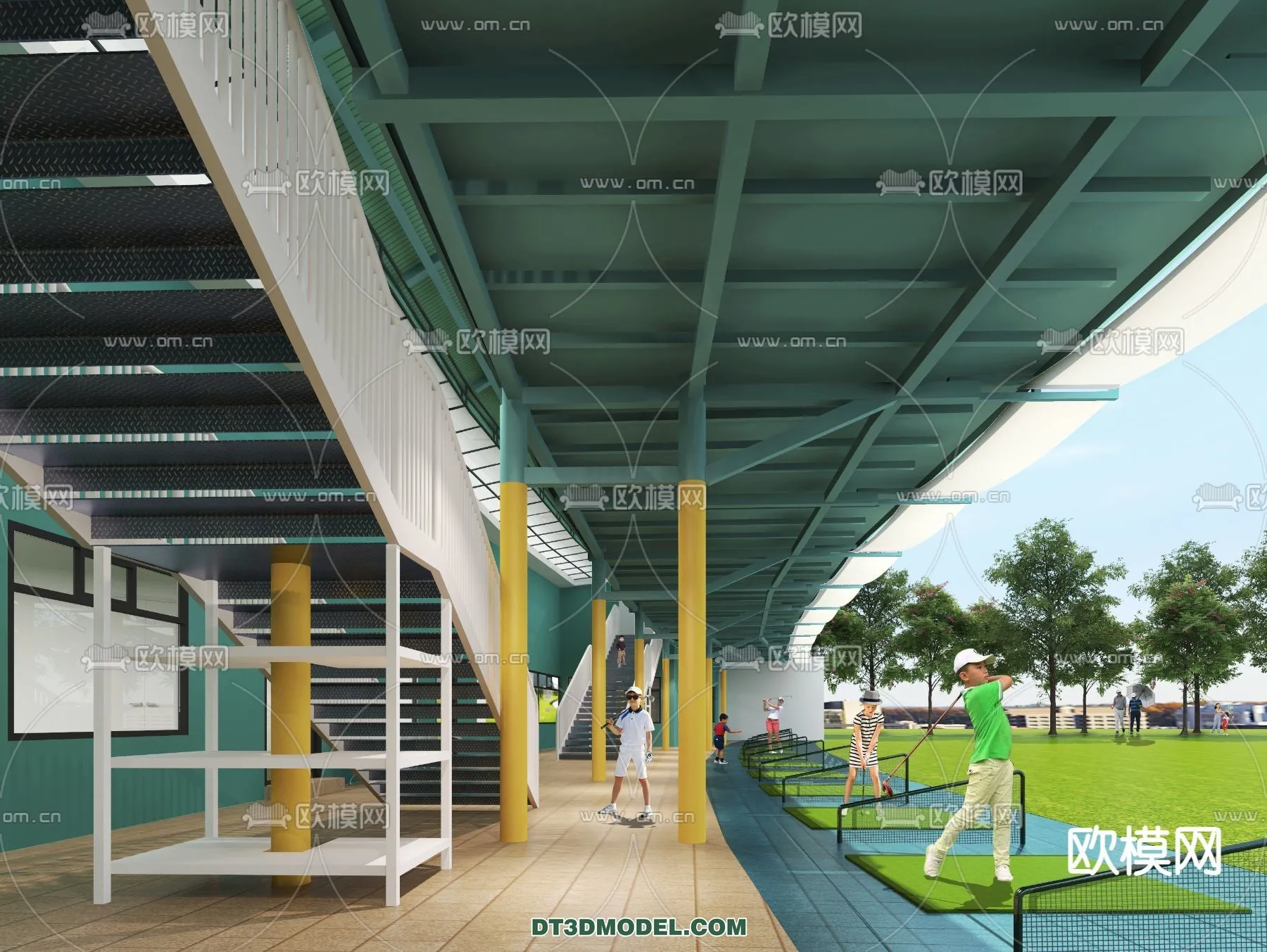 OTHER MODELS - SPORTS - 3D Model For Interior Design - 2344