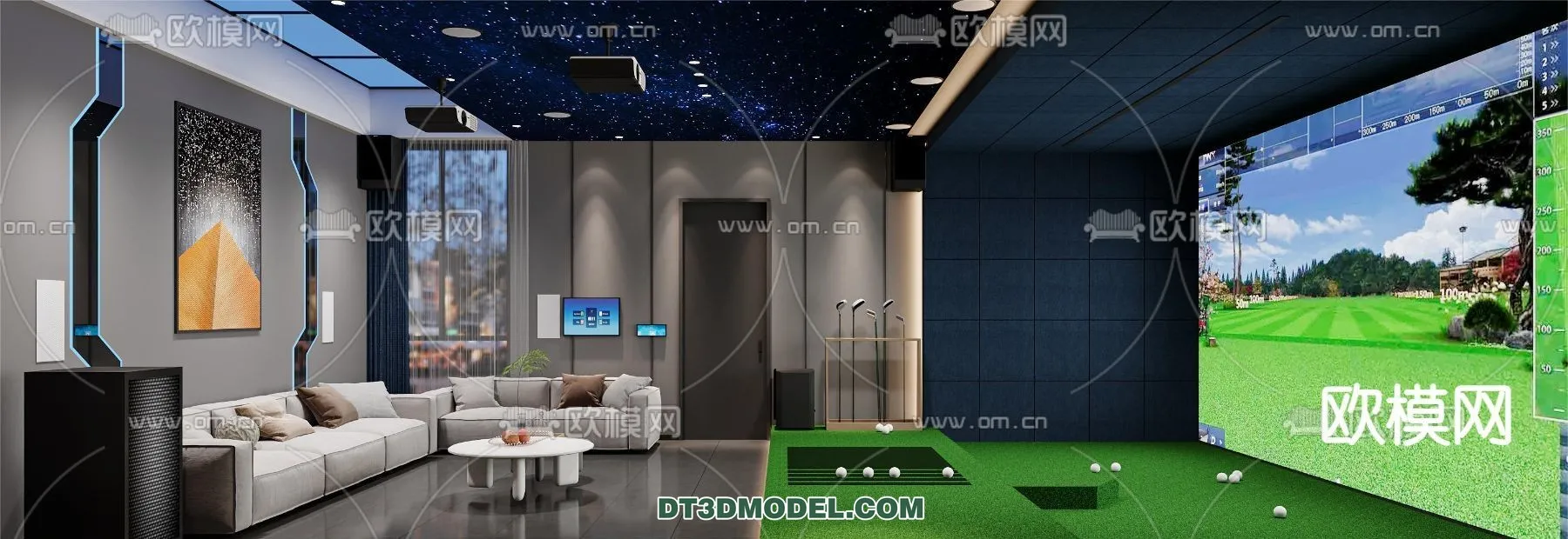 OTHER MODELS - SPORTS - 3D Model For Interior Design - 2352
