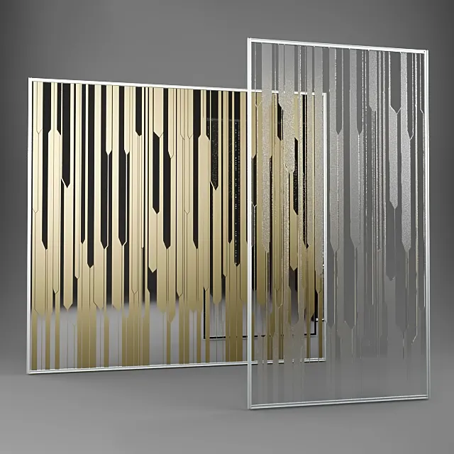 other-models - stained-glass window stained Milan exhibition 3D Model