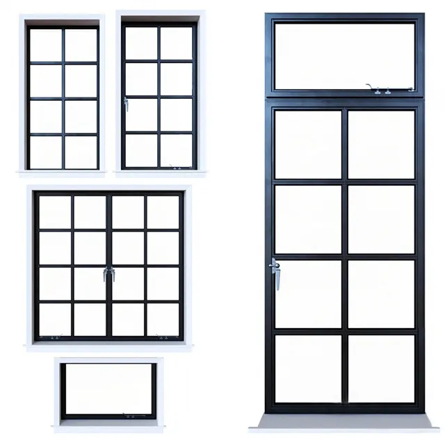 other-models - Steel Windows 3D Model