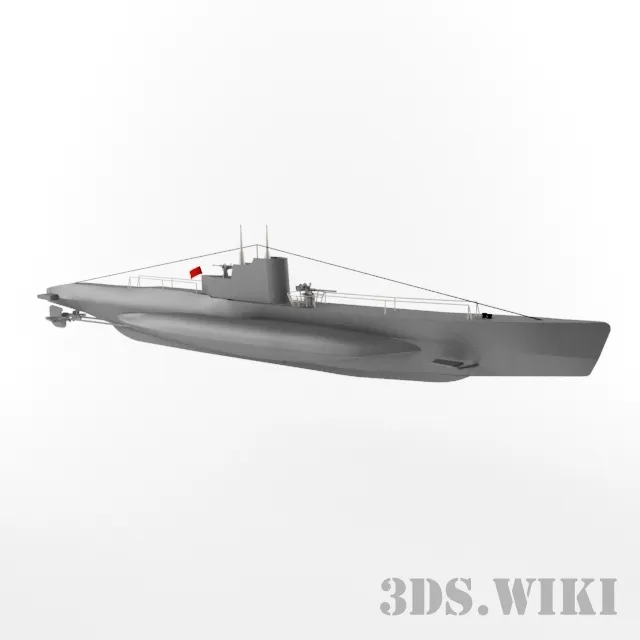 other-models - Submarine "Shch-216" Pike 3D Model