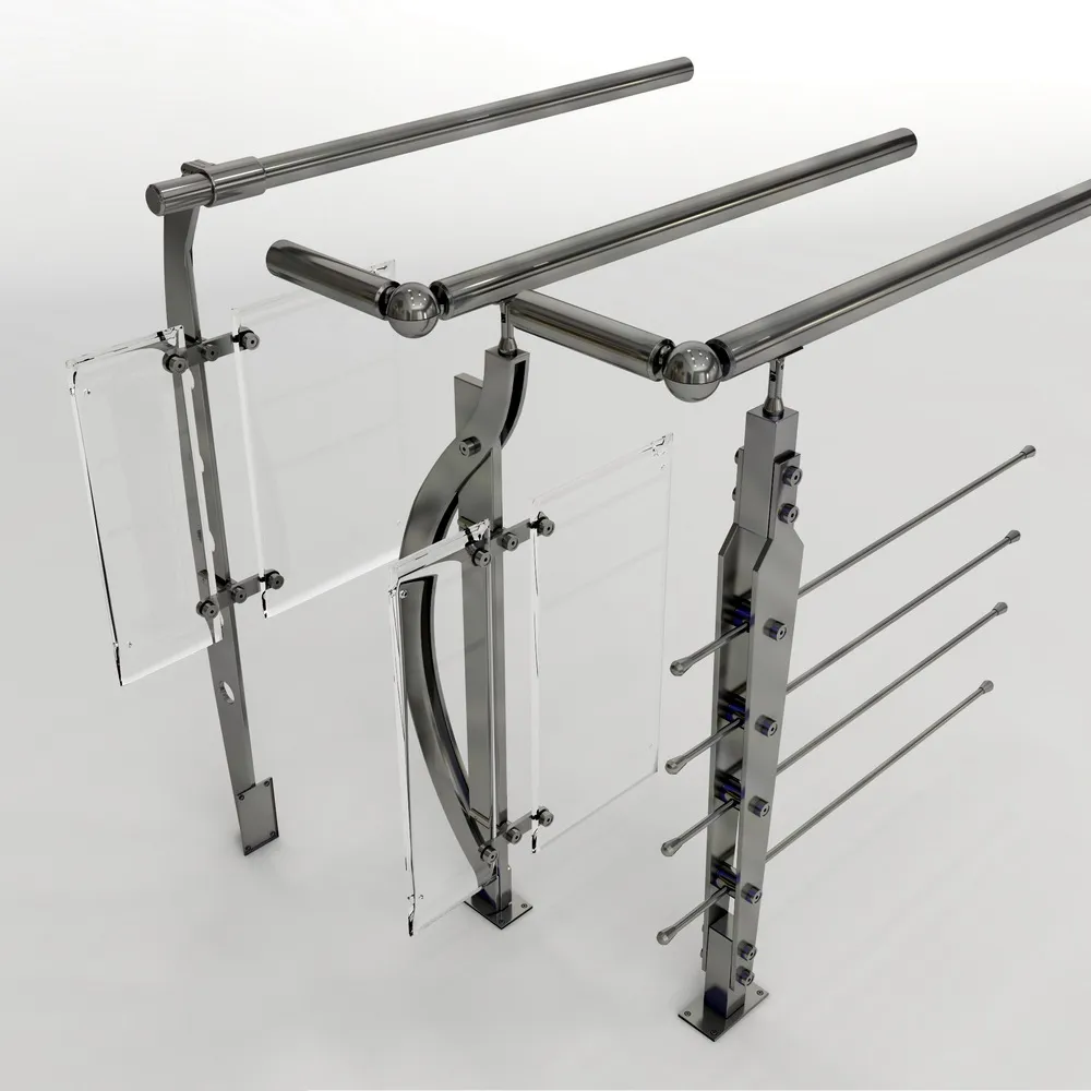 other-models - Titanium primenenie balusters on the street 3D Model