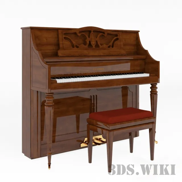 other-models - W.Hoffmann Piano and Discacciatisrl Piano Chair 3D Model
